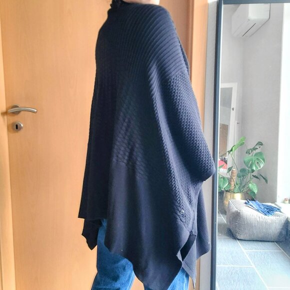 Lululemon Divinity Poncho *Woven Black Cardigan One Size Fits All - Picture 7 of 14